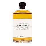 Grafschaft Mark Alte Birne Schnaps 1 x 0,7 L | 40% vol. Alkohol | milder, holzfassgelagerter Obstbrand aus Deutschland | fein fruchtiges Aroma von Birnen | hochwertige Spirituose