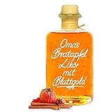 Oma's Bratapfel Likör mit 24 Karat Blattgold 0,5L sehr fruchtig & süffig 20% Vol